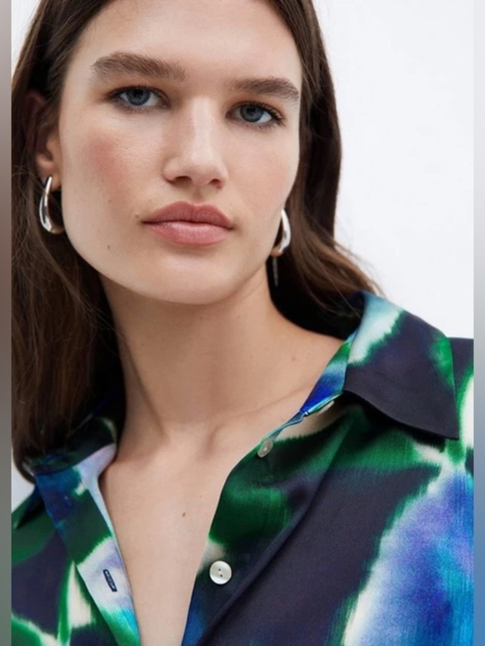 Mango Printed Shirt Midi Dress - Picture 3 of 11